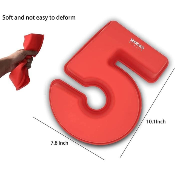 Moule à Gâteau Chiffre 1 En Silicone - Grand Modèle 26,5 Cm - Pour Anniversaire, Mariage - 3D Alimentaire