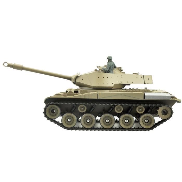 Tank RC Char Radiocommandé U.S. M4A3 Sherman 1/16 ème IR Billes
