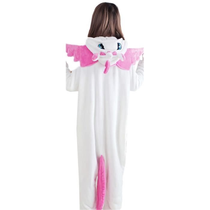 Combinaison Pyjama Licorne en Flanelle pour Adultes Unisexe