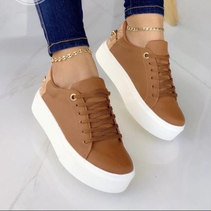 Chaussure hot sale blanche plateforme