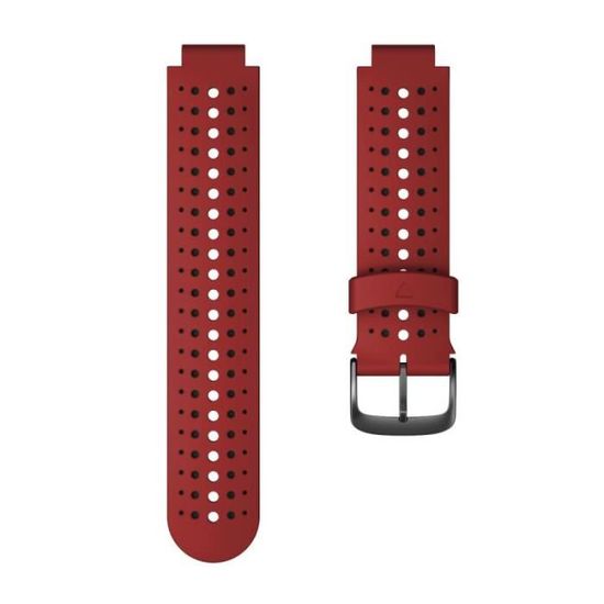 Rouge Noir Précurseur 235-Bracelets de montre en silicone pour