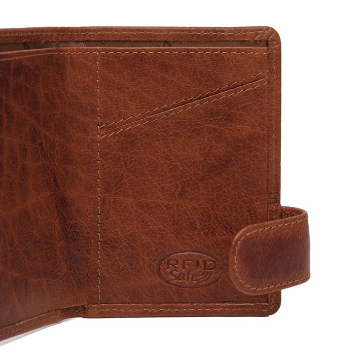 Porte-cartes En Cuir THE CHESTERFIELD BRAND Baldwin - Marron, Protection RFID, Neuf Avec étiquettes