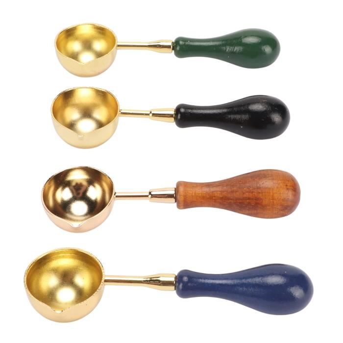 Cuillère de fusion de cire Lot de 4 Cuillères à Cire, Cuillères à
