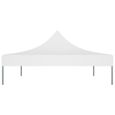 Déco Toit de tente de réception - Toile de Tonnelle 4x3 m Blanc 270 g-m² Pour Extérieur Terrasse Jardin Patio - 6400-3