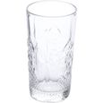 VERRE A EAU AVEC OU SANS PIED  Van Well Bormioli Rocco - Lot de 6 verres à long drink Stone - 475 ml - Verre en cristal poli - V1546-3