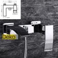 iDeko® Robinet Mitigeur baignoire avec pommeau de douche salle de bains Lavabo Style nouveauté Haut de gamme 1 trous S-Z18-3