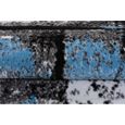 TAPISO Tapis Salon Poil Court Maya Bleu Noir Gris Blanc Abstrait Polypropylène Intérieur 200x300 cm-3