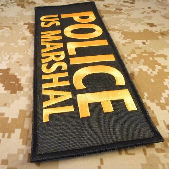 FUGITIVE RECOVERY AGENT Large XL 10x4 Body Armor Plate Carrier Fastener /Écusson Patch