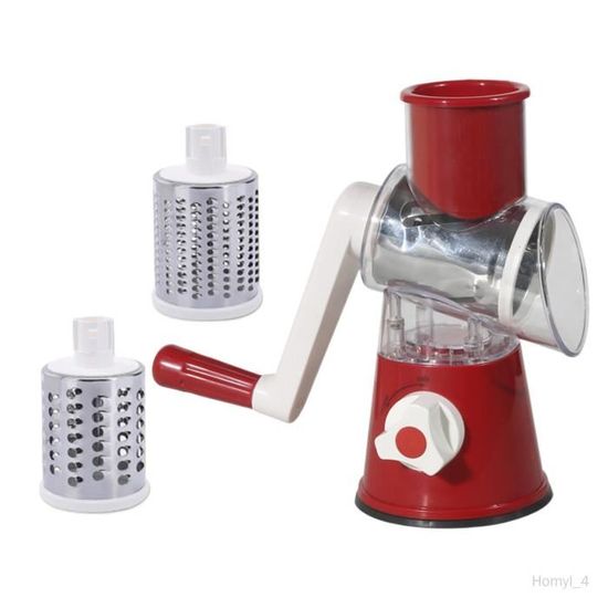 Râpe Fromage Rotative Manuelle - Mandoline Cuisine Multifonction - Légumes Fruits Fromage