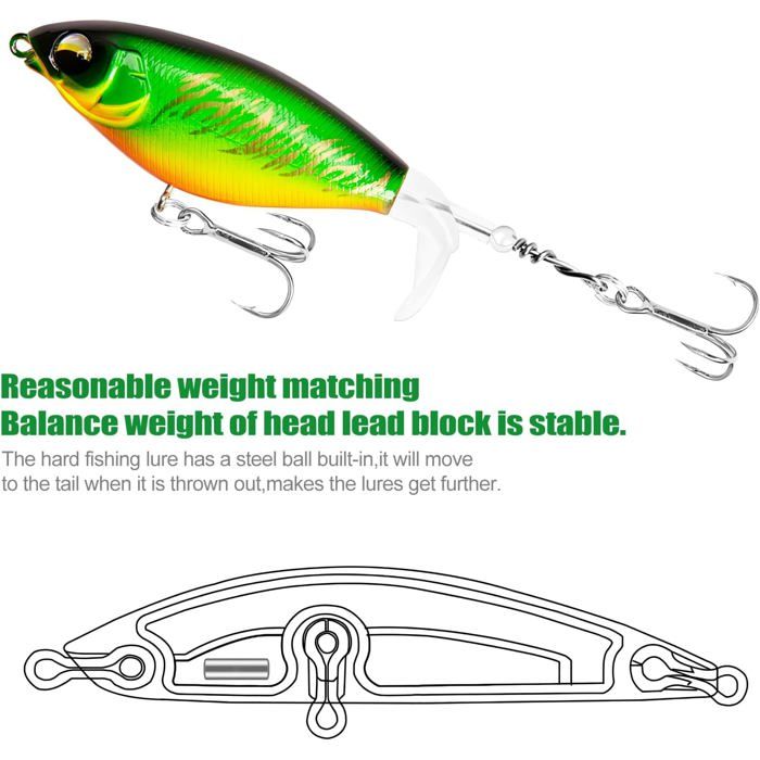 Leurre De Pêche Articulé 6 Pouces - Perche (perch) - Leurre Nageant Multi-joints - Neuf