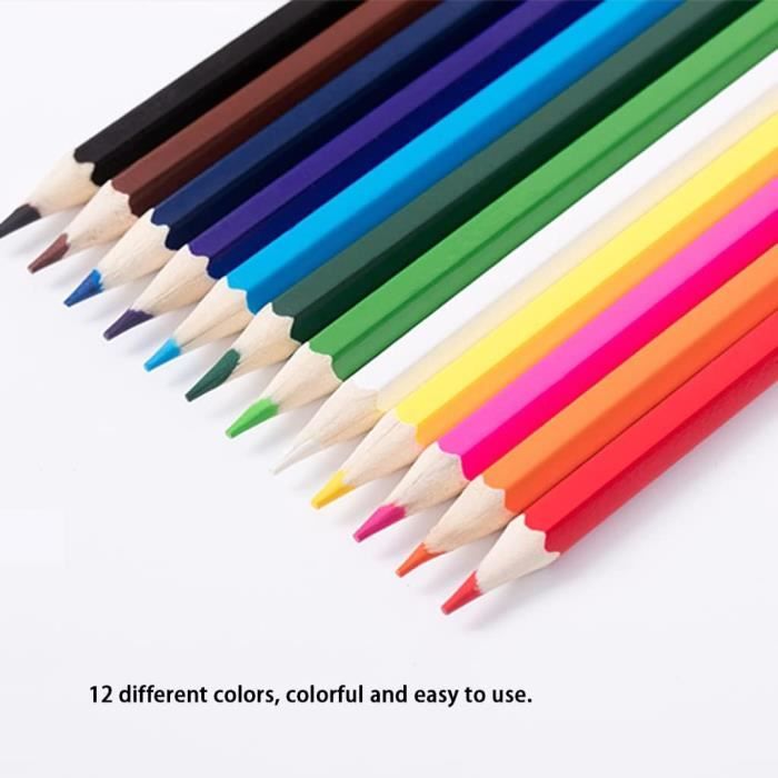 Crayons De Couleur À Tige Hexagonale Crayon De Couleur Grasse Étudiants