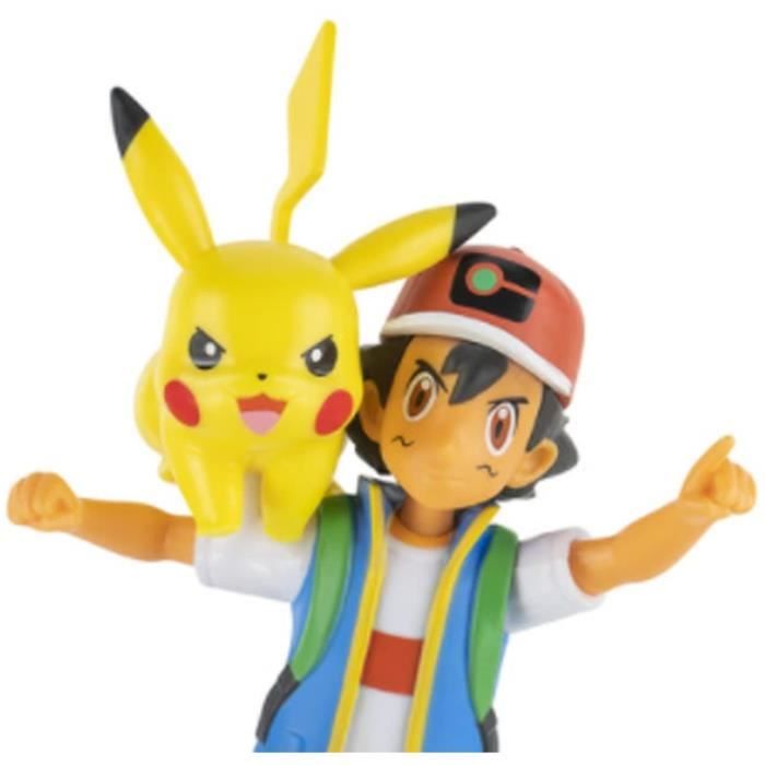 Figurine Pikachu et Sacha de BANDAI POKEMON - W18 - 12 cm