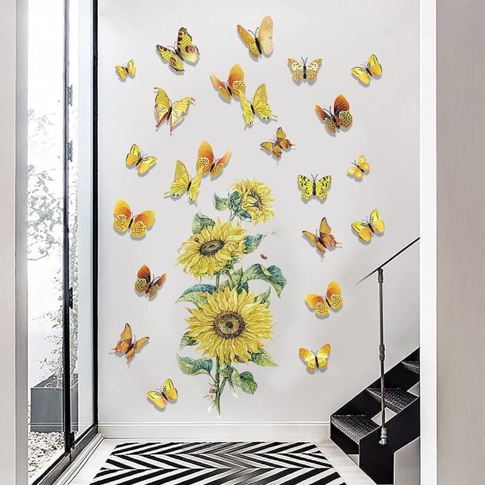 20 Papillons Décoratifs FDCGAS Avec épingles – Décoration Murale, Rideaux, Vêtements (couleurs Aléatoires)