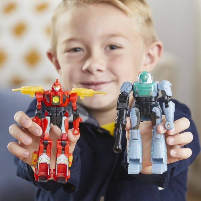 Transformers EarthSpark Cyber-Combiner - Figurines Bumblebee Et Mo Malto Interactives
