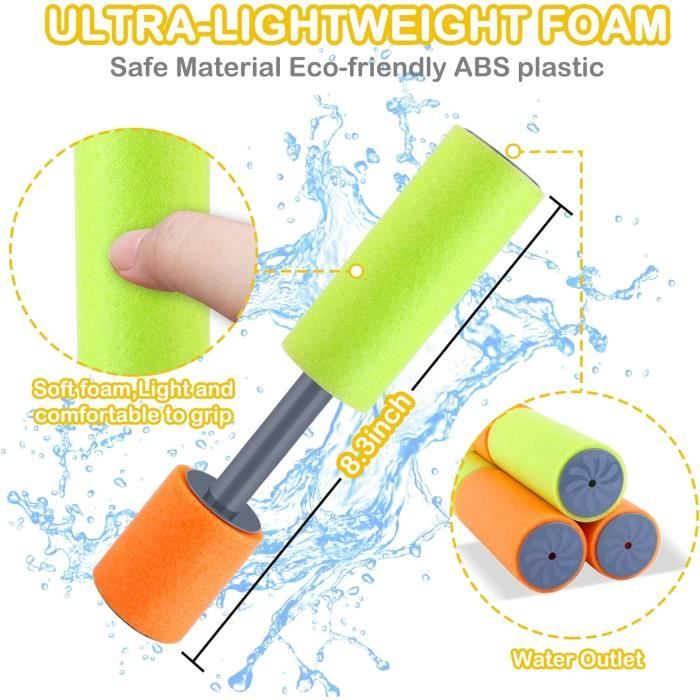 YALiya – Lot De 8 Mini Pistolets à Eau – Mousse Légère, Longue Portée, Anti-fuite – Jeux D’été Pour Piscine, Plage, Jardin