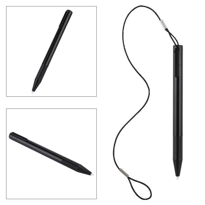 Stylet écran Tactile Résistif - Pour PDA, POS, Navigateur Voiture - Avec Cordon Anti-perte - Pointe Dure