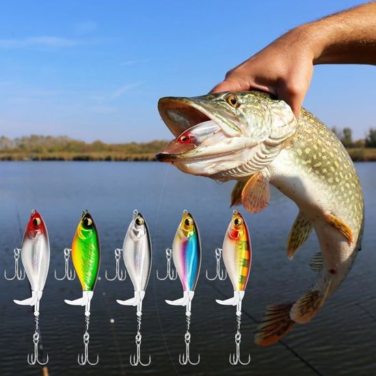 Lot De 10 Leurres De Pêche 3D Pour Brochet - Leurres Artificiels Avec Hameçon Triple Pour Truite Lot De 10 Leurres De Pêche 3D Pour Brochet - Leurres Artificiels Avec Hameçon Triple Pour Truite