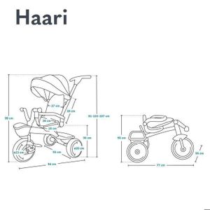 Panier Arrière Pour Trike Adulte - Acier Blanc - Avec Accessoires - NEUF