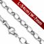 Chaine homme acier maille forçat 53 cm x 7 mm