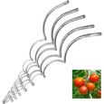 20 Tuteurs spirale 110cm, Acier galvanisé - ARTECSIS / Piquets tomate torsadés, Support plante grimpante potager-0