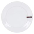 Assiette plate Gastro Blanc - mesure:24.7 x 2.7 cm-0
