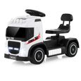 COSTWAY Voiture Électrique Enfants 6V Camion - Musique, Klaxon, LED - siège réglable en hauteur - 18 à 72 mois - 20 kg - Blanc-0