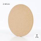 SIGNALETIQUE.BIZ Plaque rond de bois moyen MDF - Diamètre 40 cm - Épaisseur 10 mm - Finition lisse - Idéal pour bricolage et décoration intérieure