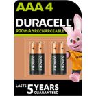 Pile rechargeable Duracell Lot de 4 piles rechargeables AAA 900mAh