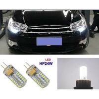 Ampoules LED HP24 Feux de jour diurne Blanc Xenon Peugeot 3008