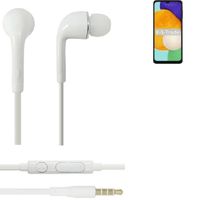 Ecouteurs pour Samsung Galaxy A13 5G avec microphone et contrôle du volume  blanc