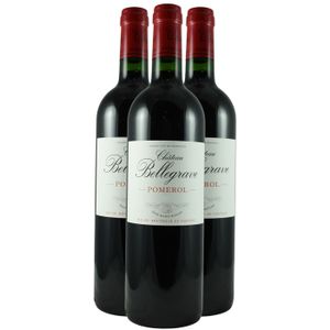 VIN ROUGE Château Bellegrave 2021 - Pomerol - Vin Rouge de Bordeaux (3x75cl) BIO