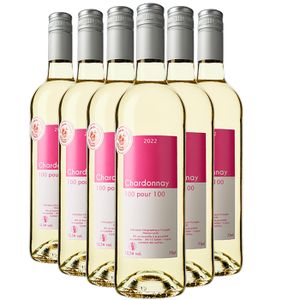 VIN BLANC Le Gravillas Méditerranée Chardonnay 100 pour 100 