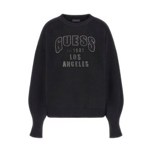 Pull GUESS Noir Pailleté, épaules Dénudées - Taille XS/S, Comme Neuf !