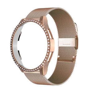 BRACELET MONTRE CONNEC. kits or rose Galaxy Watch 4 40mm-Coque en diamant 