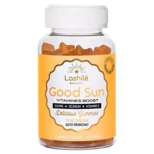 COMPLÉMENT SOLAIRE Lashilé Beauty Good Sun Vitamines Boost Teint Sublime Sans Sucres 60 gummies