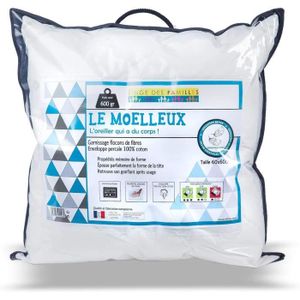 OREILLER Oreiller Moelleux 60X60 Cm - Effet Duvet - Proprié