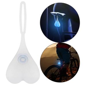 ECLAIRAGE POUR VÉLO bleu - Feu arrière de vélo clignotant créatif avec boule en forme de cœur, pour le cyclisme