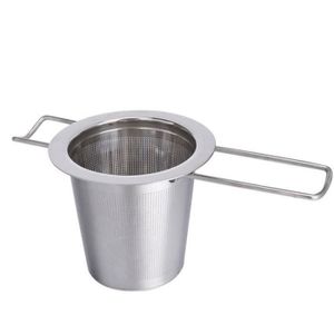 2 en 1 Tube En Acier Inoxydable Infuseur Thé en vrac Passoire à Thé Filtre Spoon S