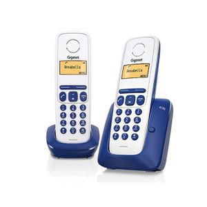 Téléphone fixe Gigaset A130 Duo, Téléphone DECT, 50 entrées, Iden