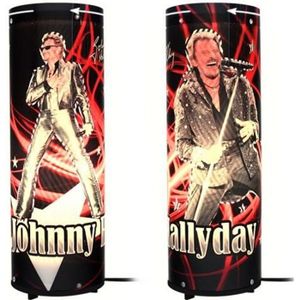 LAMPE DECORATIVE Lampe Animée Johnny Hallyday Silver