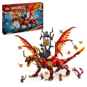 ASSEMBLAGE CONSTRUCTION LEGO® NINJAGO® 71822 Le dragon source du mouvement - Jouet de ninja avec 6 minifigurines