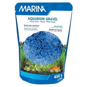 PERLE - BILLE - GRAVIER MARINA Gravier Deco bleu - 450 g - Pour aquarium