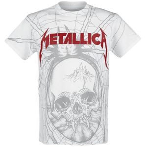 Metallica T Shirt Master Of Puppets European Tour 86 Officiel Métal Noir MOP
