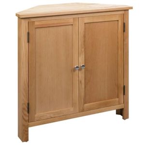 Vidaxl Armoire D Angle Bois De Chene 80 X 33 5 X 78 Cm Achat