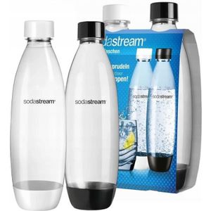 Soda Stream Wassermaxx Duopack Pet remplacement Bouteilles 1 L Noir 