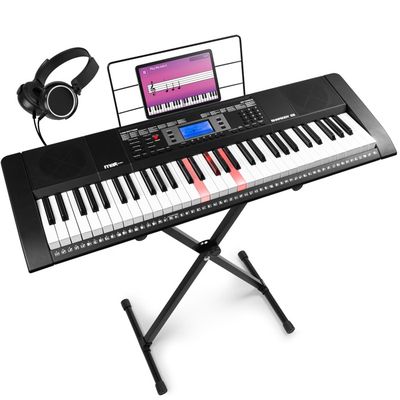 Clavier Débutant McGrey BK-4910BK 49 Touches Avec Casque Et Micro - Pack Complet Pour Enfants Et Premiers Pas En Musique