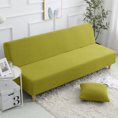Housse De Canapé Sans Accoudoirs, De Futon Extensible Avec Jupe En Polyester élasthanne, Housse De Protection De Meubles Sans Accoudoirs, Pour Canapé Futon - AJ-L (180 à 200 Cm