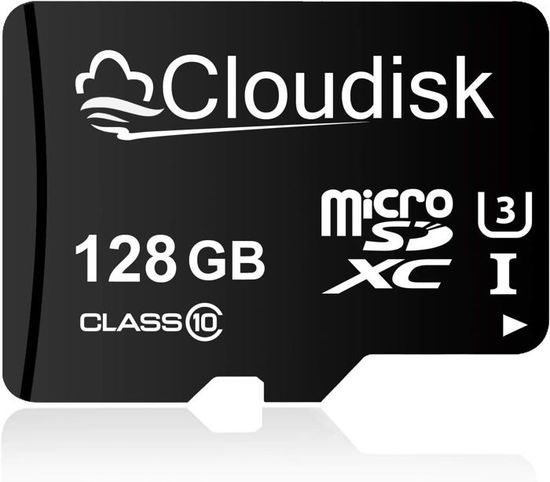 2 Cartes MicroSD 128GB Classe 10 - Pour Smartphone/caméra/drone