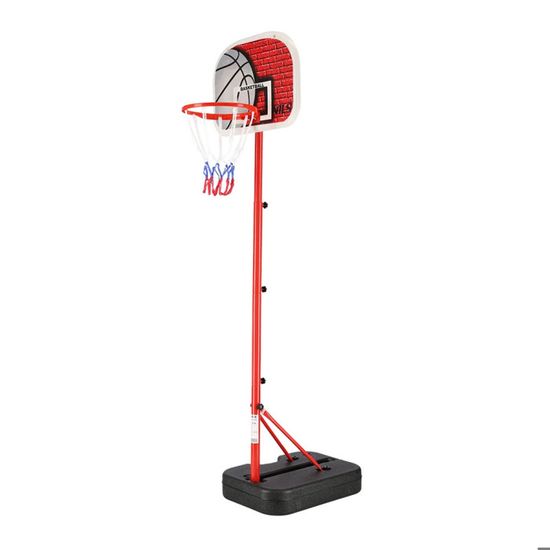 Panier De Basket Enfant 5 En 1 – Hauteur Réglable 80-118 Cm, Avec Ballon, Football, Golf Et Lecteur Musique – Pour 3-8 Ans - 5