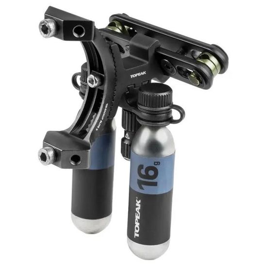 Accessoire Air Station Pour Sacoches Triathlon Topeak - Adaptateur Pour Gonfleur CO2 Et Mini Pompe